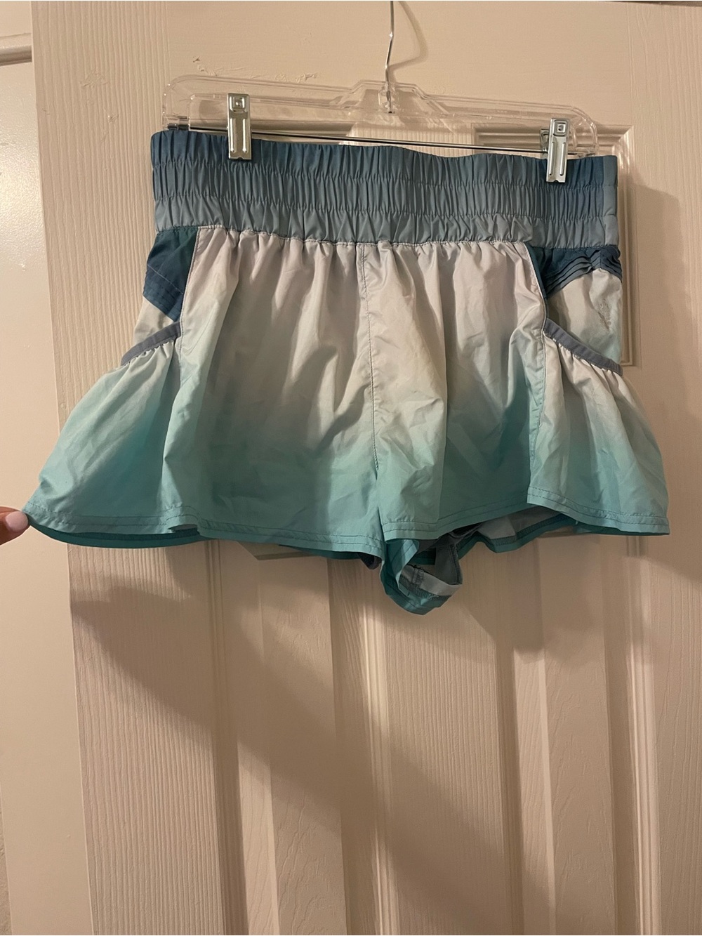 FP Movement by Free People Ombre Blue to Teal Athletic Shorts